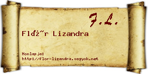 Flór Lizandra névjegykártya